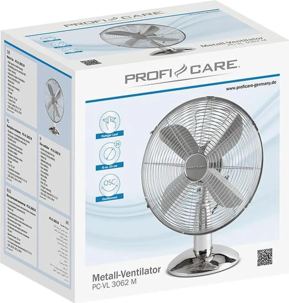 Ventilateur de table PC-VL 3062 M idéal pour rafraîchir bureau et chambre - 6