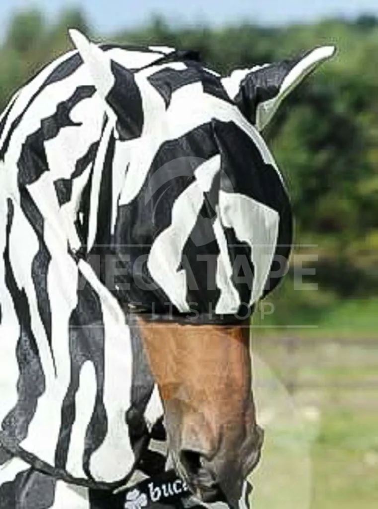 Masque Bucas Buzz-Off Zebra anti-UV et anti-insectes taille 100/XXXS