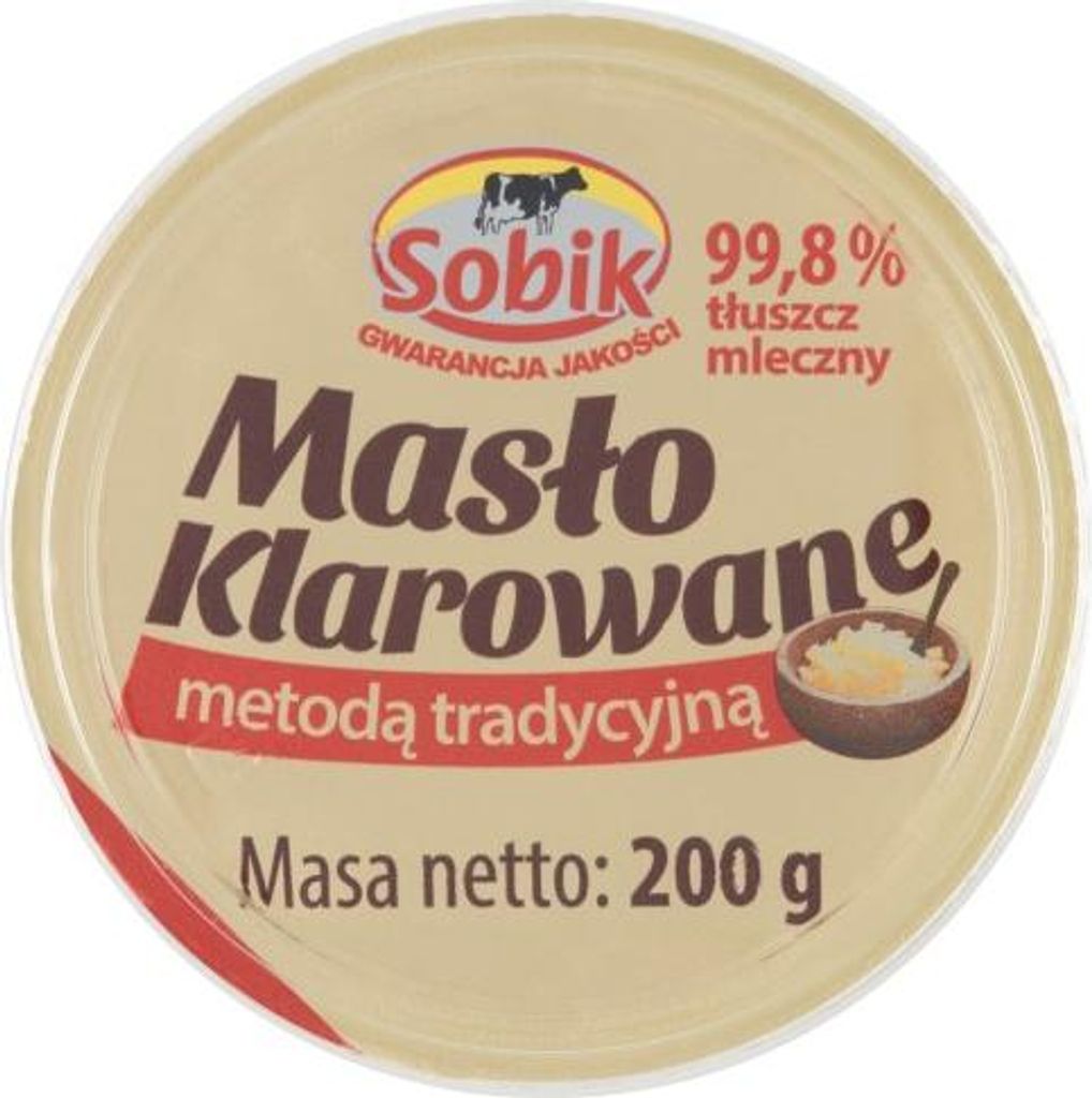 Sobik Masło klarowane metodą 200g Zdjęcie produktu 