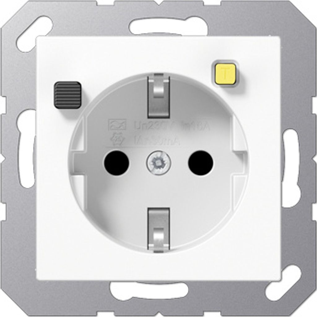 Jung FI-SCHUKO presa di corrente aws A 5520.30 WW Immagine del prodotto 