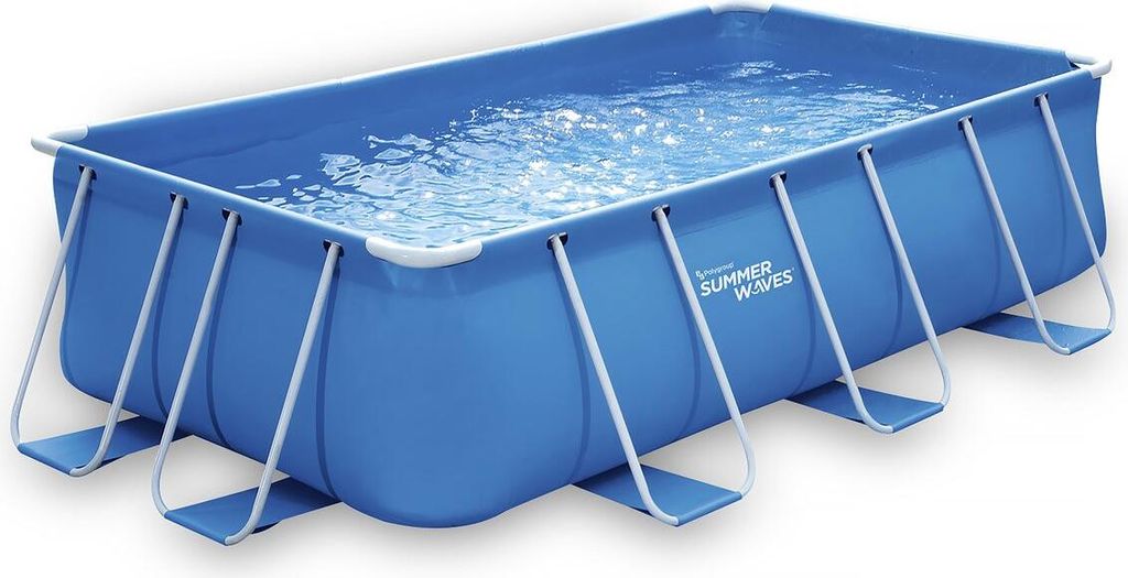 Rechteckiger Framepool- LUDO 1 - 4 x 2 x 1 m - Kartuschenfilter