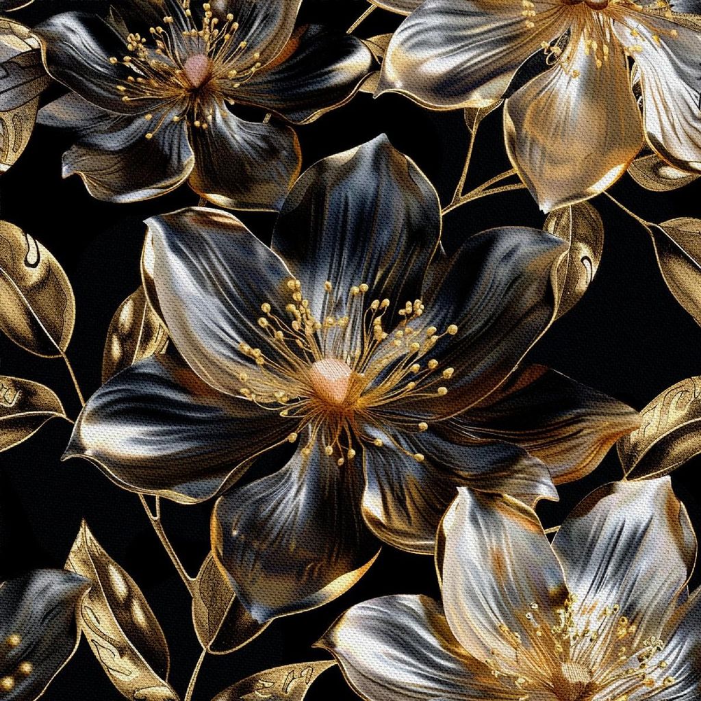 OUTDOOR DEKOSTOFFE OXFORD - Motiv Blumen I DX5189