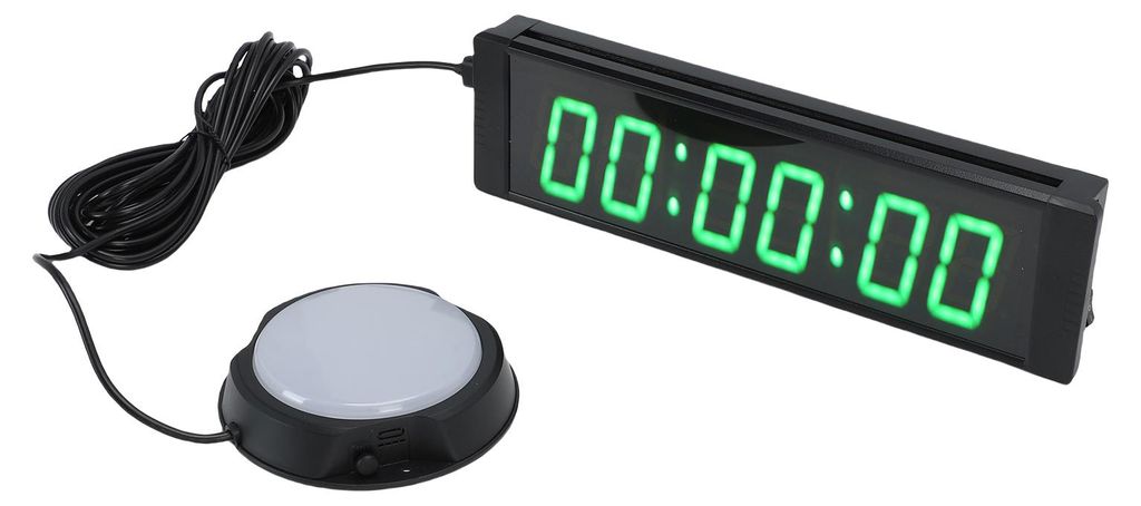 1,5-calowy, 6-cyfrowy zegar z przyciskiem przewodowym, Zdjęcie produktu 