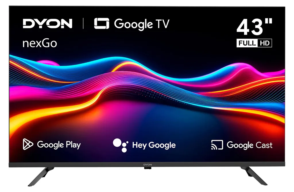 Téléviseur 43 pouces DYON nexGo 43F - Smart TV Full HD, 108cm, Connecté