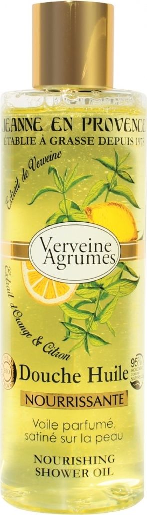 Jeanne en Provence Nourishing Shower Oil - Verbena and Lemon 250ml