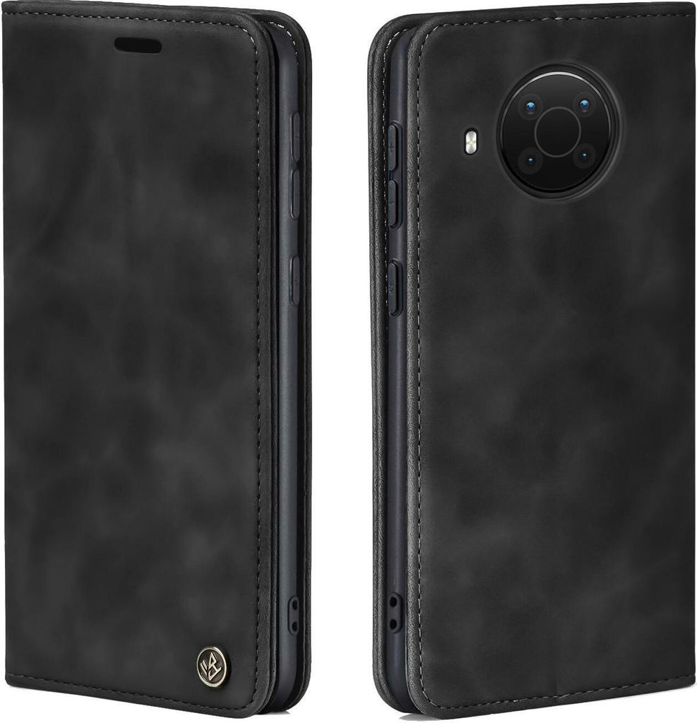 Handy Hülle für Nokia X10 / X20 Klapphülle Bookcase Flip Cover Handy Tasche Etui Farbe: Schwarz