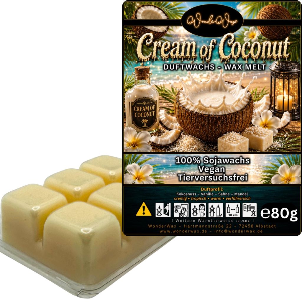 WonderWax Duftwachs Wax Melts für Duftlampe, 6 Würfel Produktbild 