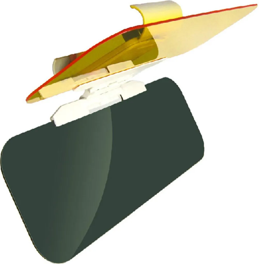 Estensione giorno-notte per auto, visiera antiriflesso, 2 in 1, blocco UV, protezione solare antiriflesso, specchio, occhiali per la maggior parte dei veicoli