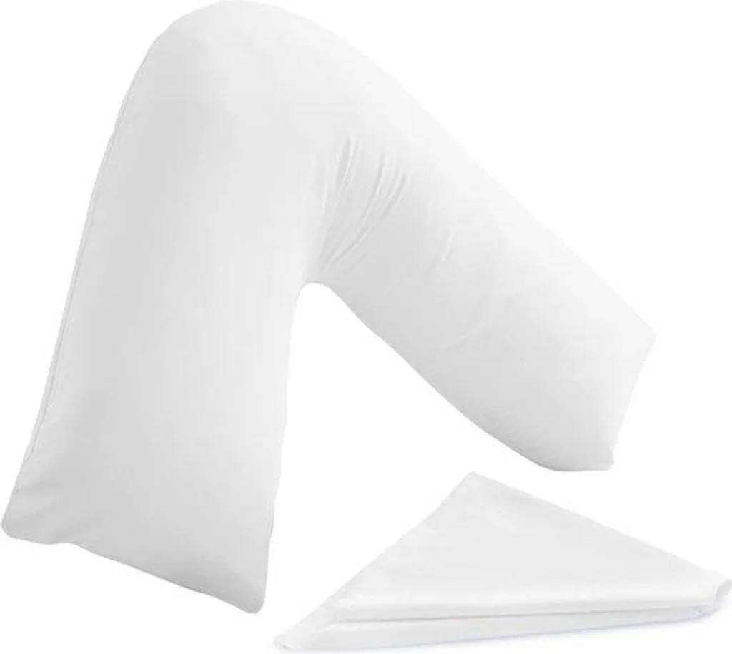 Coussin de grossesse en fibres creuses lavable pour confort des épaules