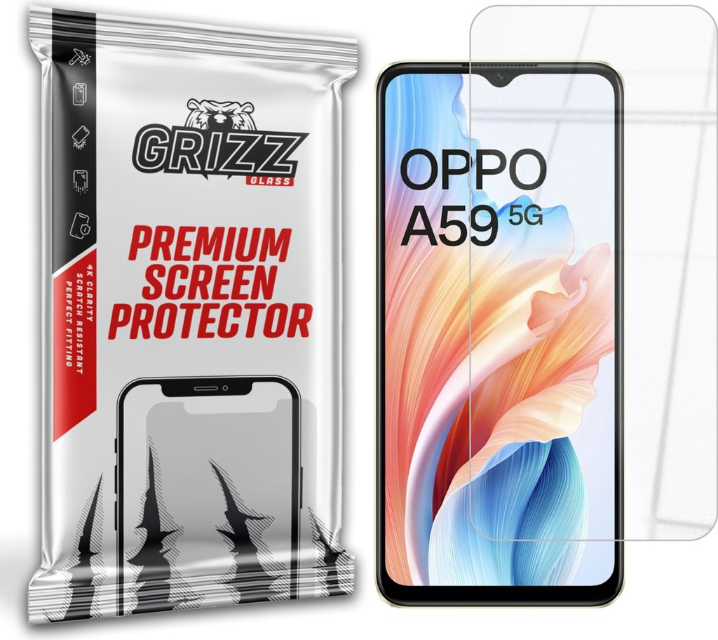 Hybriertes Glas GrizzGlass HybridGlass für Oppo A59