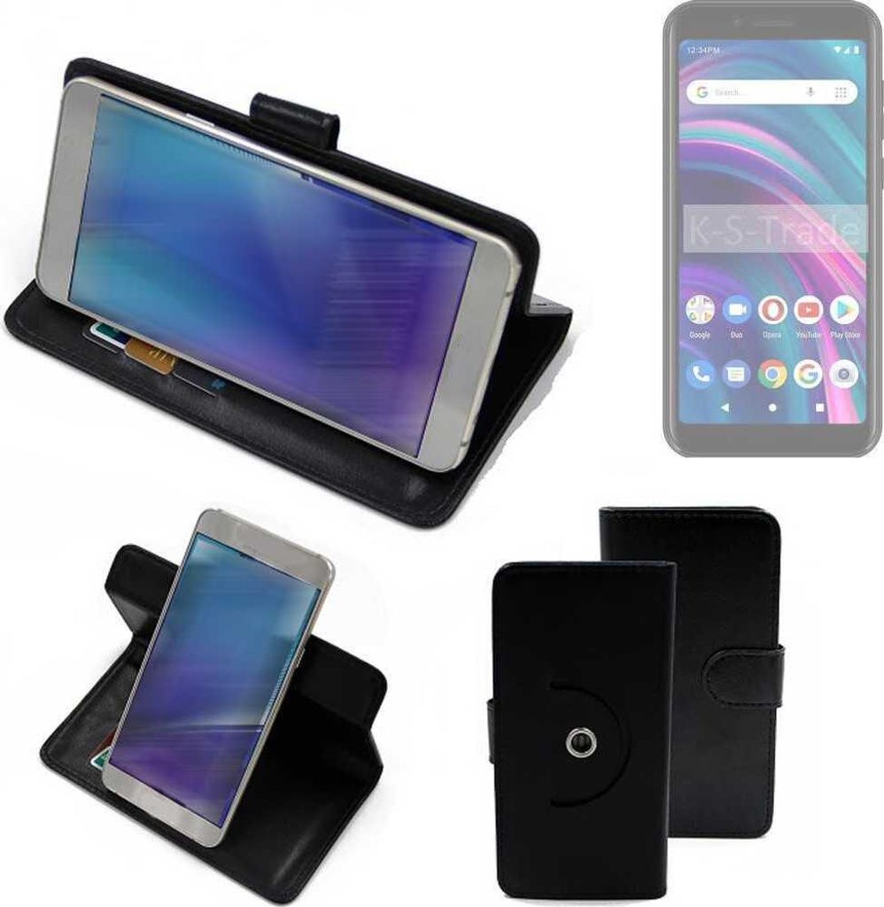 K-S-Trade Case Schutzhülle Handyhülle kompatibel mit BLU Studio X5 Max Flipcase Smartphone Cover Handy Schutz Tasche Klapphülle Walletcase