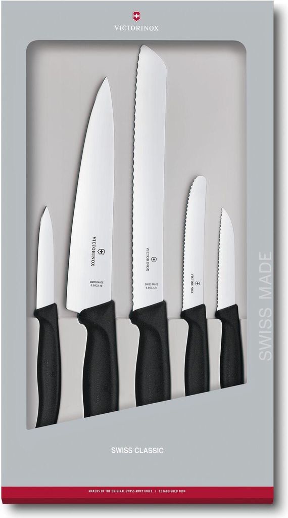 Victorinox Swiss Classic Küchengarnitur 5-Teilig, Schwarz Produktbild 