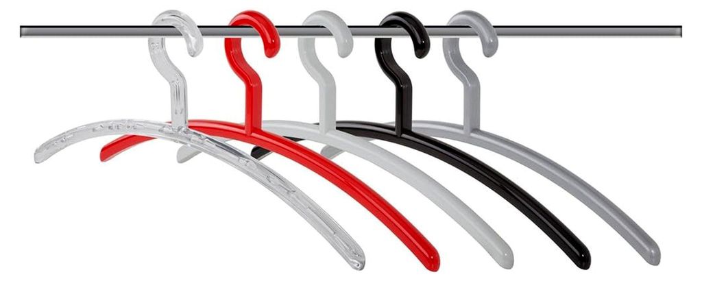 Kleiderbügel Set, 5 Stück, schwarz