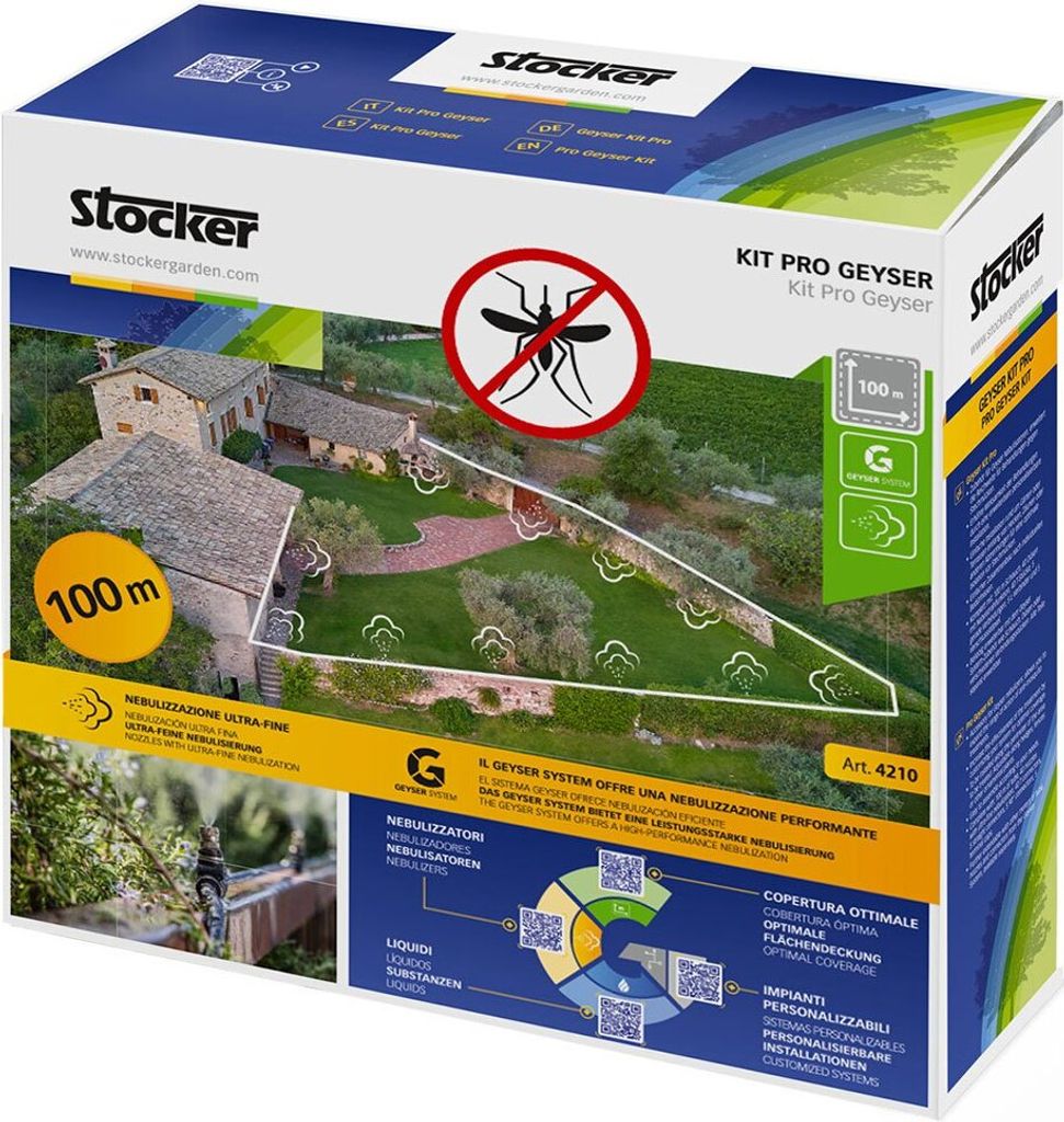 Stocker Pro Geyser Anti-mücken-kit Schlauch. 40 Düsen. 40 Produktbild 