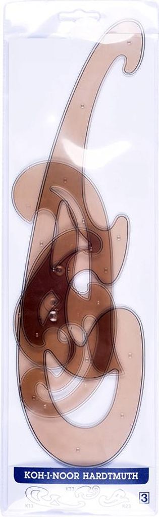 Koh-I-Noor Präzisions-Winkelmesserset Größe 3 – 3-teilig für exaktes Messen und technisches Zeichnen