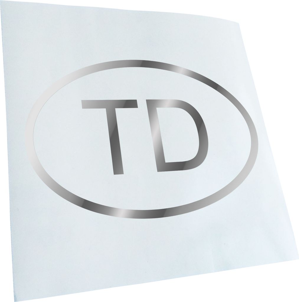 Kiwistar - Autoaufkleber - Tschad TD Heckscheibe - Aufkleber für Auto Kfz Fahrrad, LKW, Truck Mofa