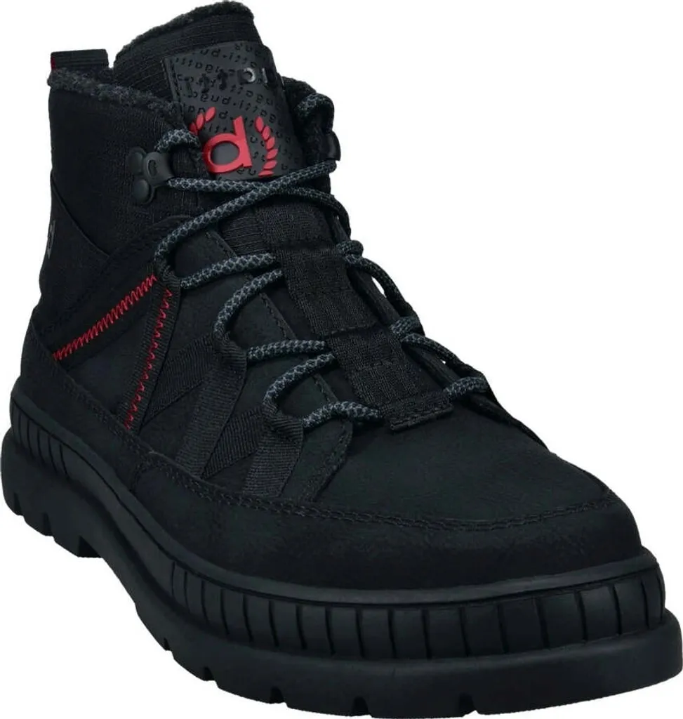 Bottes de moto Bugatti noires avec zip latéral et semelle confort, taille 44