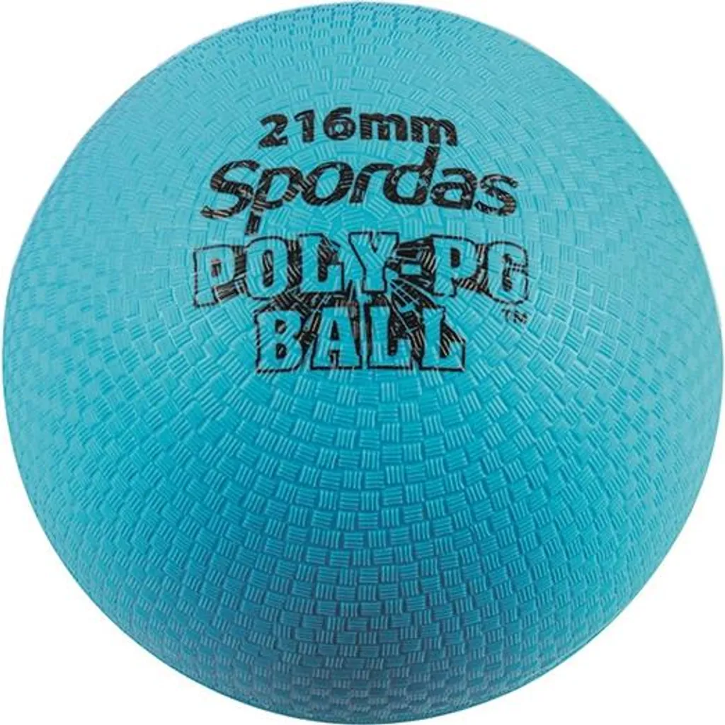 Ballon Spordas Poly PG bleu 21,6cm - Balle en mousse peau intégrale