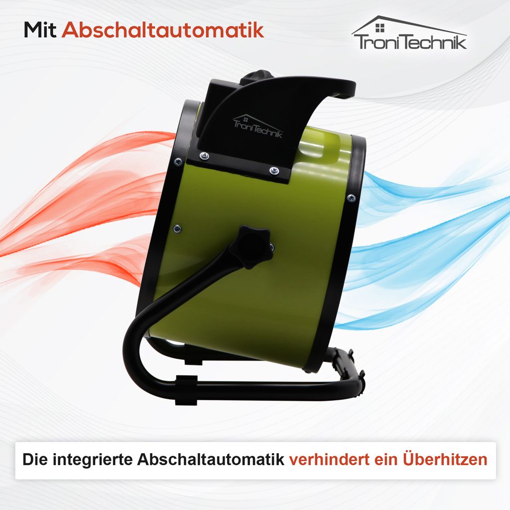TroniTechnik® KH-503 Keramikheizer Heizlüfter Heizung 3.000 Produktbild 5
