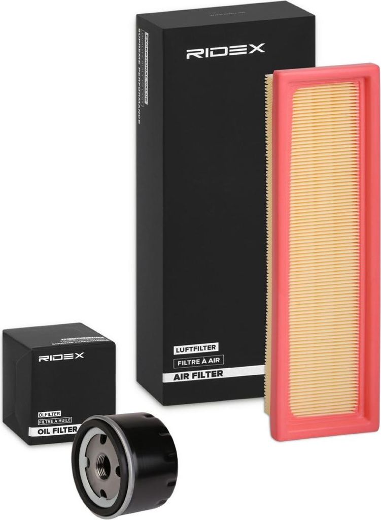 RIDEX Filterset Inspektionspaket Filtersatz für RENAULT TWINGO I (C06) CLIO I (B/C57, 5/357) TWINGO I Kasten (S06) RAPID Kasten (F40, G40) für ARO