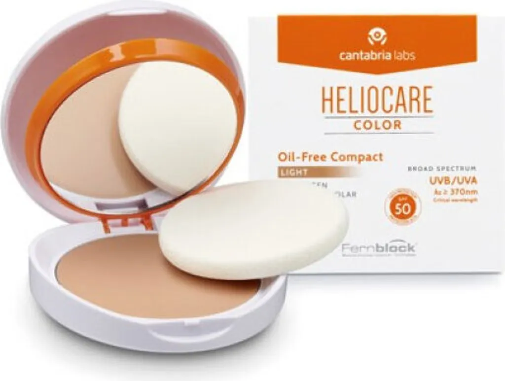 Mai più pelle lucida con Heliocare Compact SPF 50 Light Oil-Free