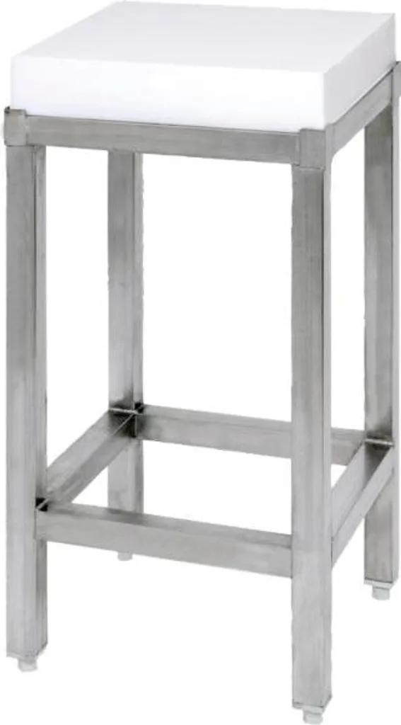 Piètement inox Contacto pour billot PE de boucherie 400x400 mm