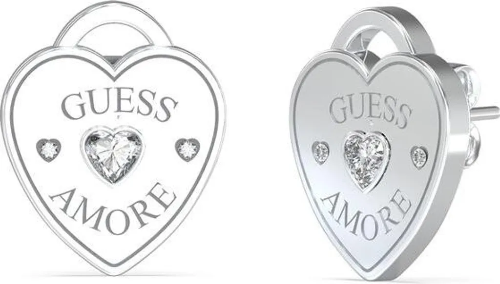Guess JUBE05058JWRHT-U Orecchini Cuore Silver | Novità Collezione Donna