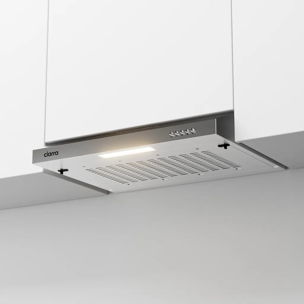 Hotte Aspirante Casquette 60 cm CIARRA VMS6903 Recyclage et Évacuation Air