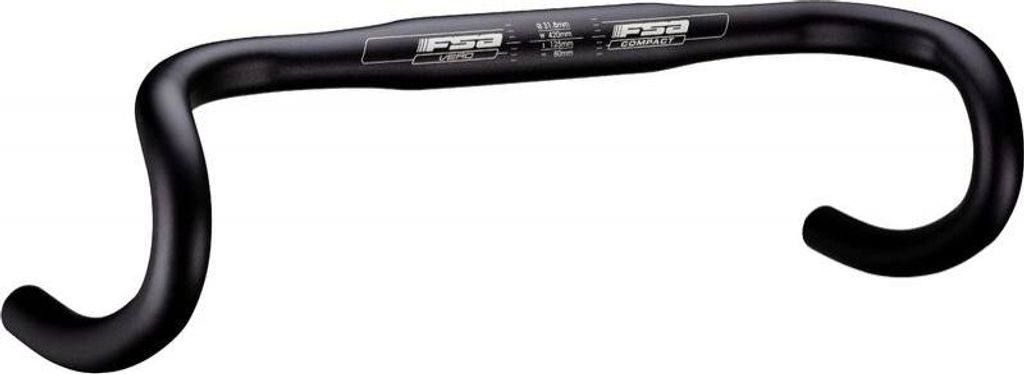 Guidon FSA Vero Compact - 400/31,8 mm, noir Image du produit 