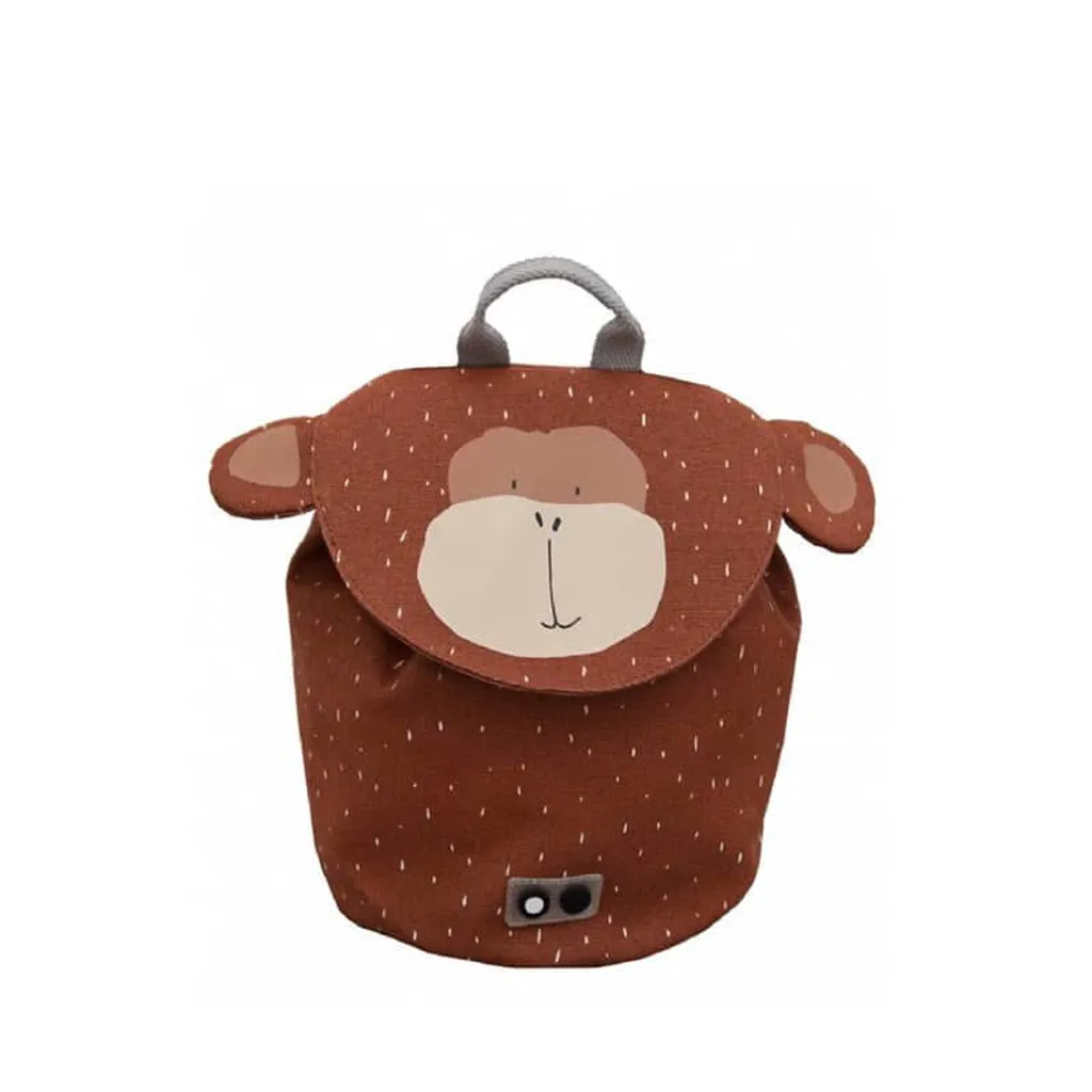 Sac à dos Enfant Mr Monkey Trixie Mini Orange avec Bretelles Ajustables