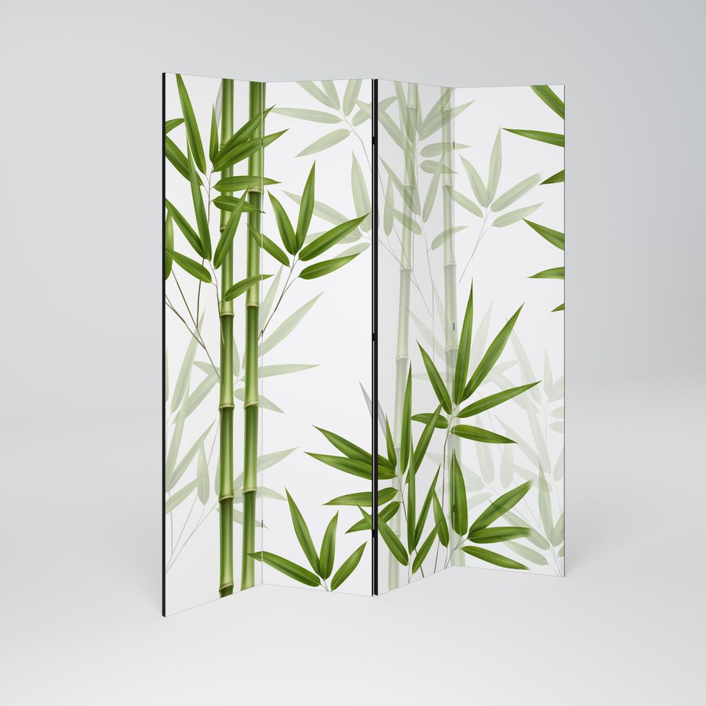 SpaceRebels Paravent Raumteiler - 4-teilig Raumtrenner, Druck 1-Seite - Raumtrenner - Trennwand Wohnung - Room Divider - Spanische Wand Deko Modern...