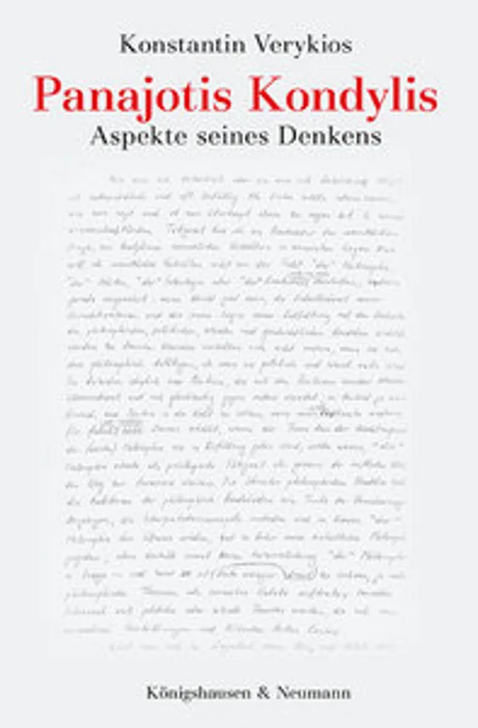 Livre Panajotis Kondylis Essai de Philosophie et Sociologie
