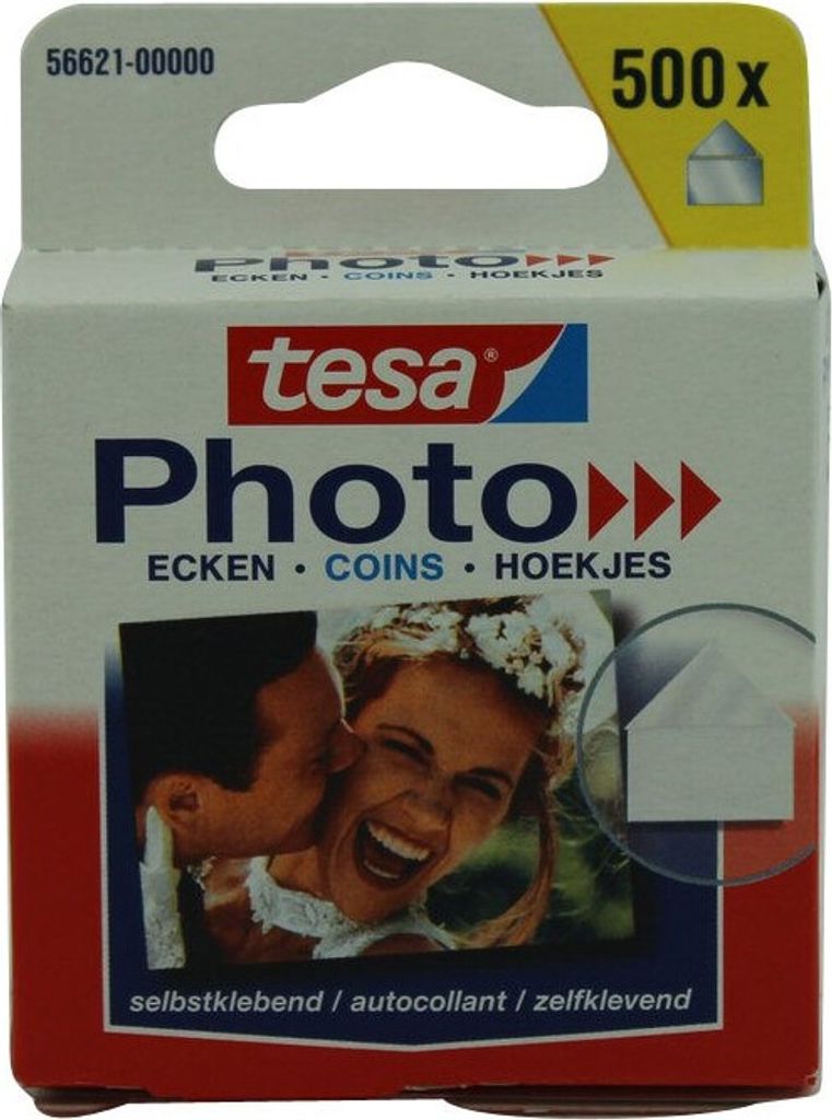 tesa Photo Ecken Transparent 17 mm x 19 mm Inhalt 500 Stück