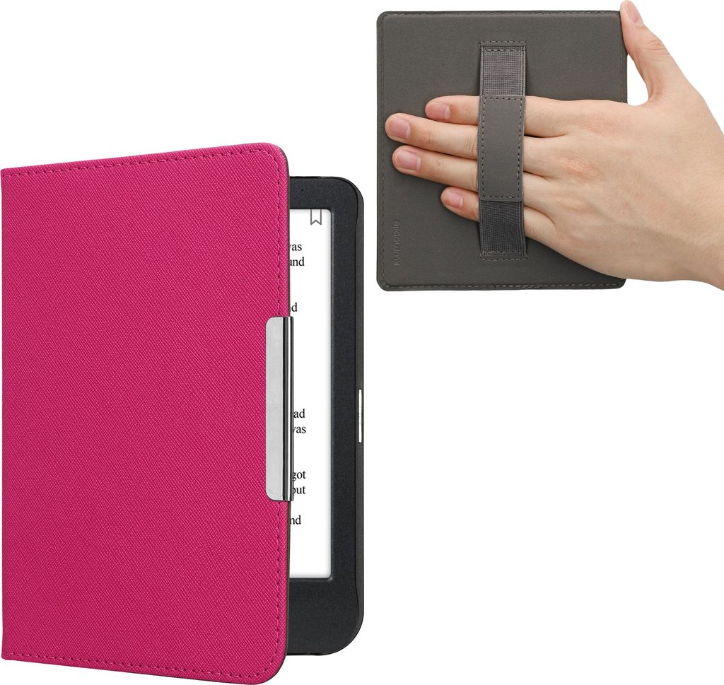 kwmobile Klapphülle kompatibel mit Kobo Clara BW / Clara Colour / Tolino Shine (5) / Shine Color Hülle - Schutzhülle für den eReader aus Kunstl...