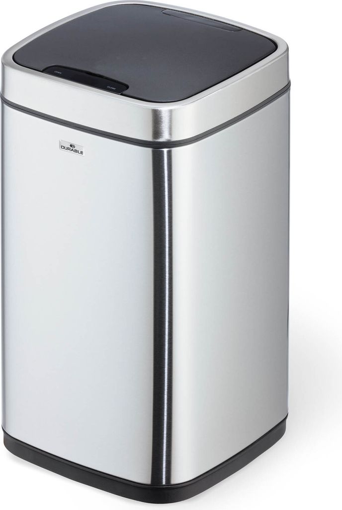 DURABLE Senzorový koš NO TOUCH 12L, st?íbrná, 342123 Obrázek produktu 