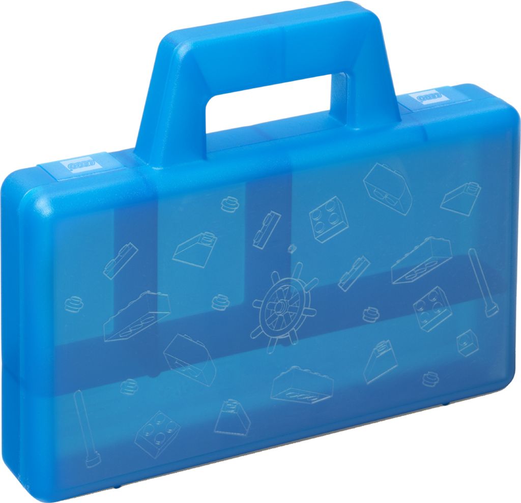 LEGO Sortierkoffer SORTING CASE TO GO blau-transparent