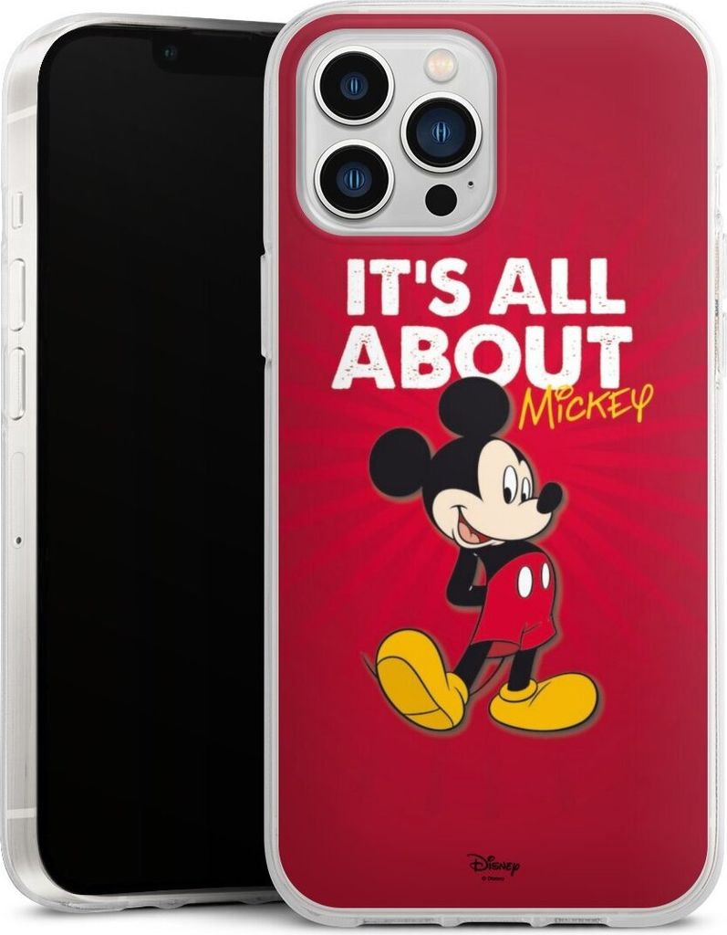 DeinDesign Handyhülle für Apple iPhone 13 Pro Max Silikon Hülle Case Smartphone Schutzhülle Disney Maus Offizielles Lizenzprodukt