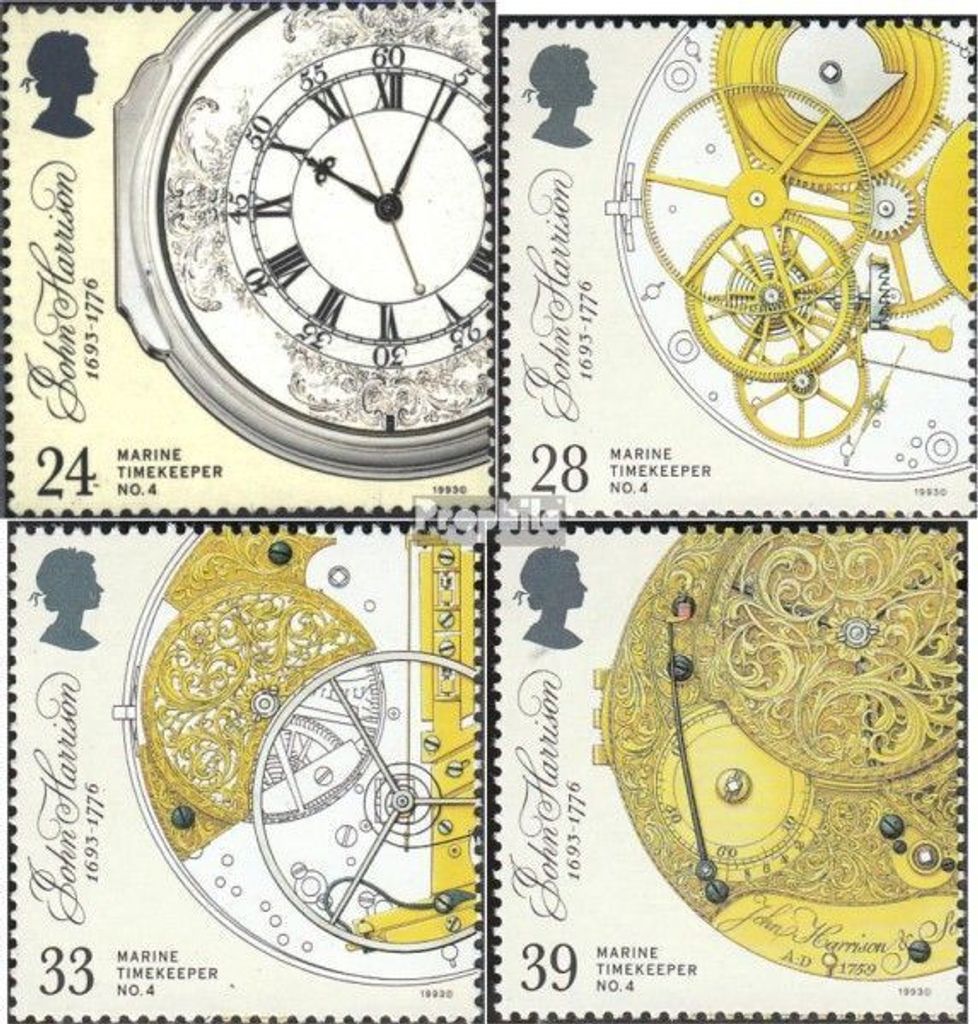 Briefmarken Großbritannien 1993 Mi 1441-1444 (kompl.Ausg.) postfrisch John Harrison