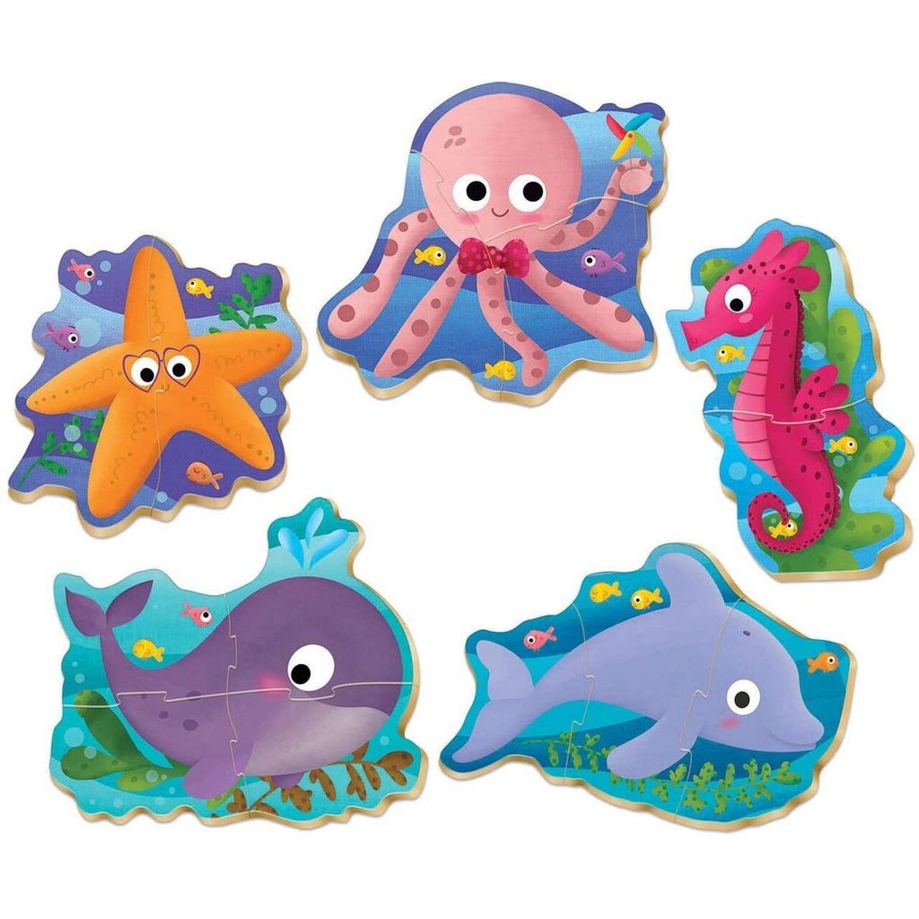 EDUCA Baby-Puzzle Unterwasserwelt 5in1 (2-4 Teile)