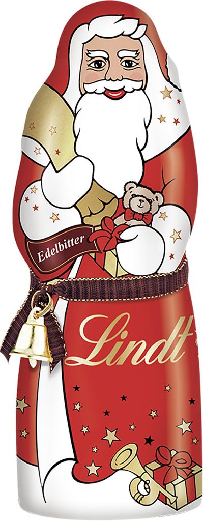 Lindt Weihnachtsmann Edelbitter 60% 125g Produktbild 