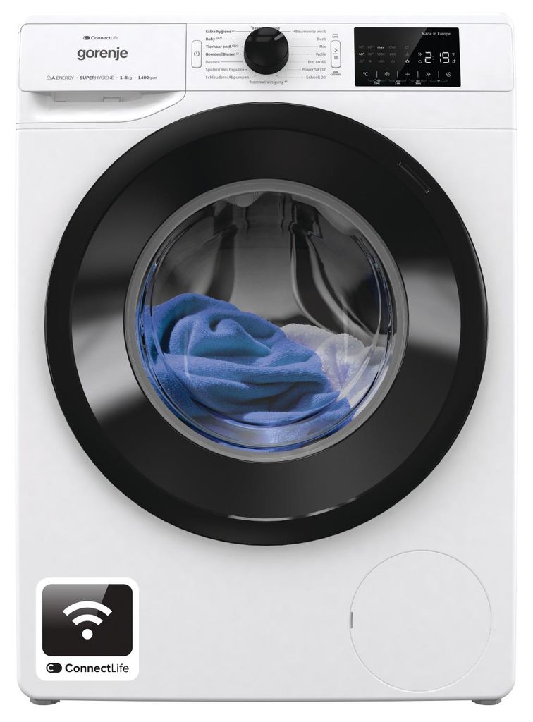 Gorenje WPNEI84A1TS Waschmaschine, 8kg, 1400 U/min., Produktbild 