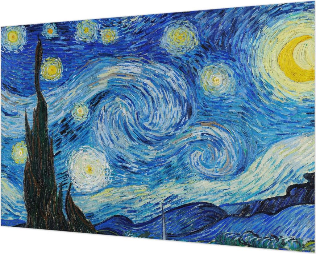 Wandtapete - Dekorative Tapete für Wohnzimmer - Tapetenfolie für Wanddekoration - 152x104 cm - Nachthimmel