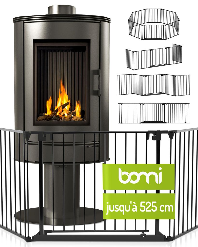 BOMI® Barrière de protection pour cheminée Milo – Porte Image du produit 