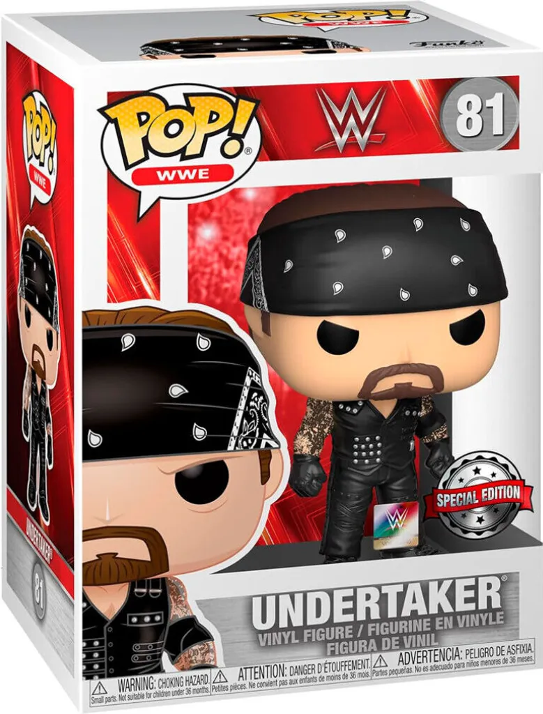POP WWE Boneyard Undertaker Exclusive 9 cm aux détails authentiques