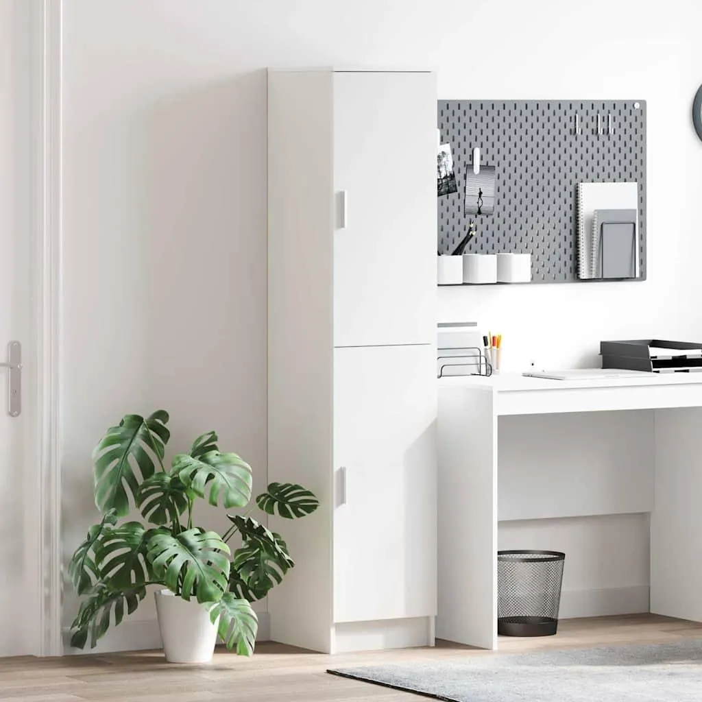 vidaXL Credenza bianca 35 x 39 x 168 cm Materiale a base di legno