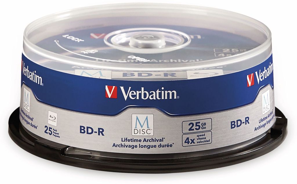 Verbatim M-Disc - 25 x BD-R - 25 GB 4x - Spindel Immagine del prodotto 