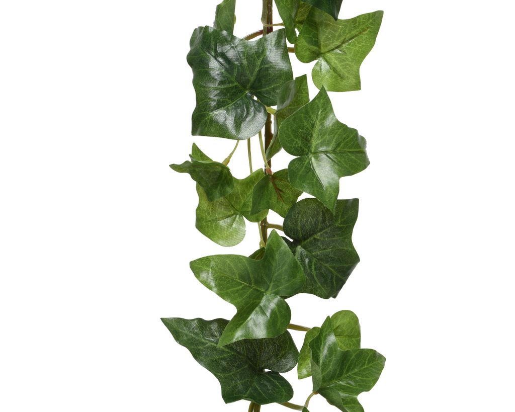 Girlande Efeu Polyester L.13cm W.18cm H.180cm grün