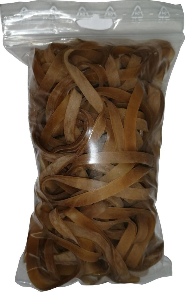 100 g Gummiringe natur 190 mm Ø 1,2 x 5 mm breit Produktbild 