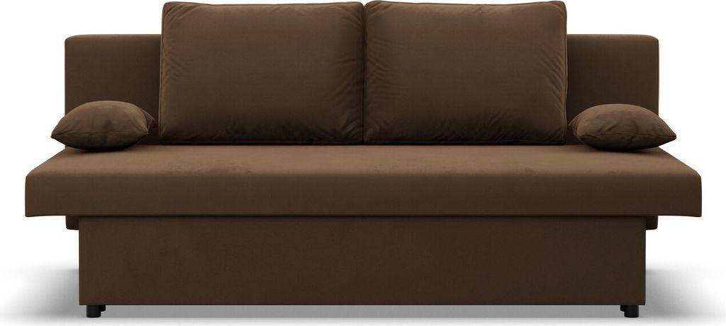 Sofa mit Schlaffunktion NOLA, Wohnizimmer Couch, Bonell, Braun