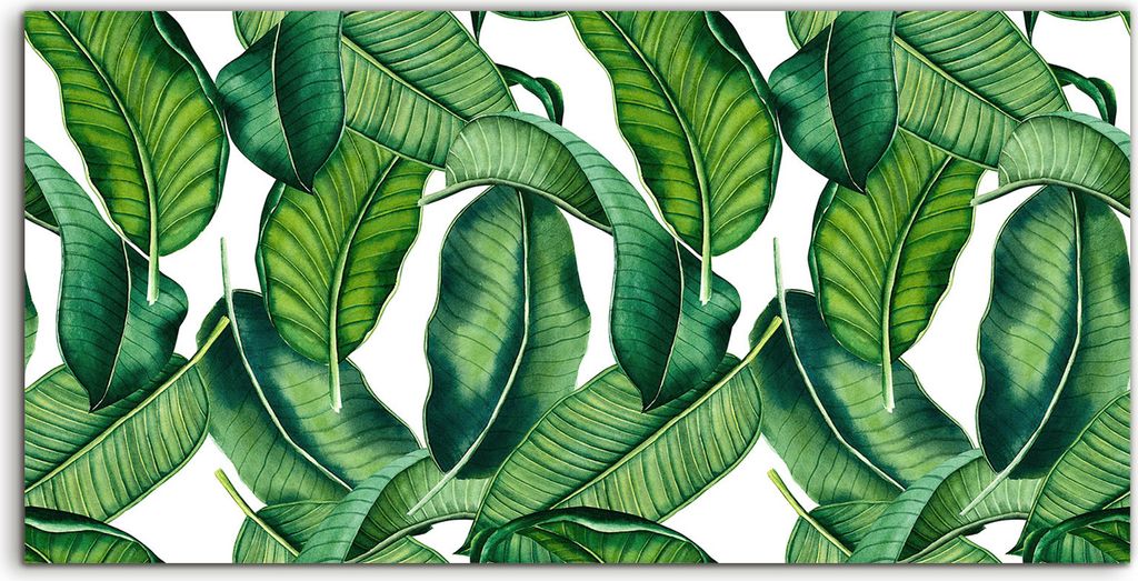 Coloray Canvas 140x70 Wandbild Leinwand Bilder Große Blätter Exotisch Tropische Natur